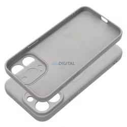   HUSĂ! - SILICONE MAG COVER Carcasă compatibilă MagSafe pentru iPhone 16 Pro - gri titan