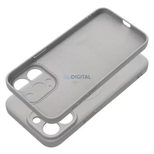 HUSĂ! - SILICONE MAG COVER Carcasă compatibilă MagSafe pentru iPhone 16 Pro - gri titan