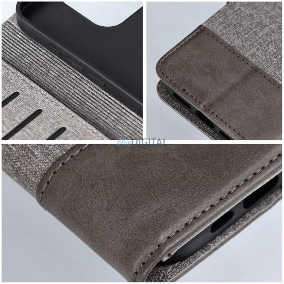 Husă de carte GOMMA Samsung Galaxy A41 - gri