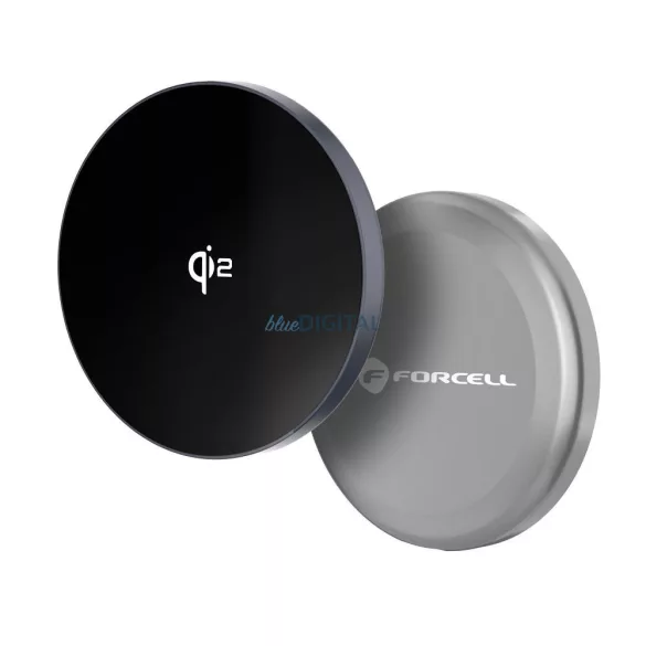 Încărcător wireless compatibil Forcell F-ENERGY MagSafe 15W Qi2 - argintiu