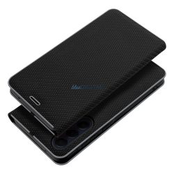   HUSĂ! - LUNA carcasă de carte din fibră de carbon Samsung Galaxy A16 5G - negru