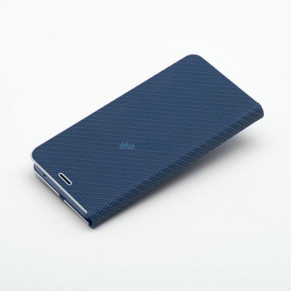 LUNA carcasă de carte din fibră de carbon Samsung Galaxy A16 5G - albastru