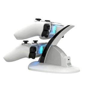 PS5 controler de încărcare dock dublu de încărcare HBP-253 alb
