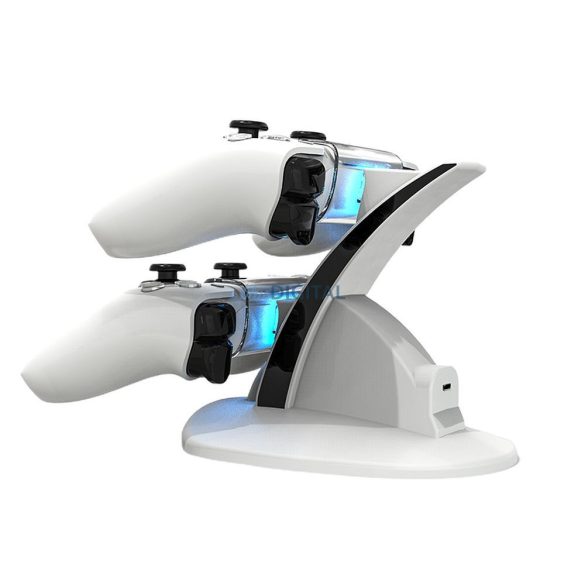 PS5 controler de încărcare dock dublu de încărcare HBP-253 alb