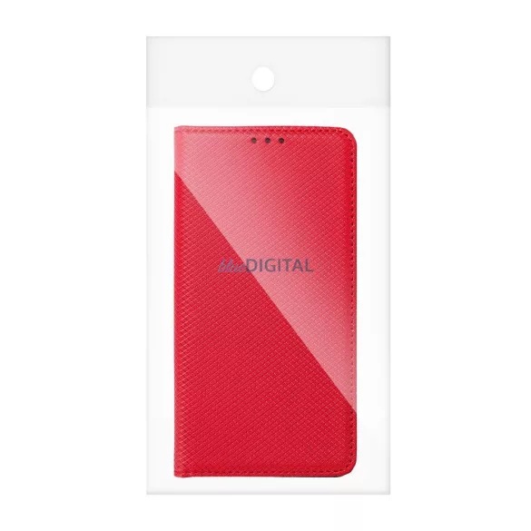 HUSĂ! - Carcasă de carte SMART CASE Motorola Moto G55 5G - roșu