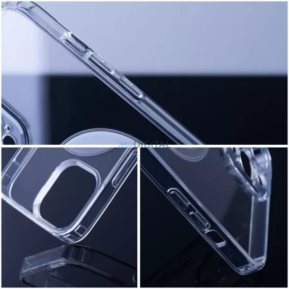 HUSĂ! - Carcasă CLEAR MAG COVER cu protecție pentru cameră, compatibilă MagSafe pentru iPhone 16 Pro - transparentă