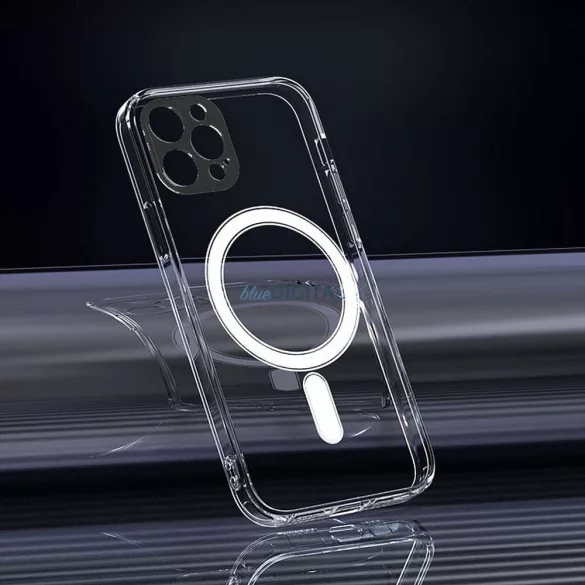 HUSĂ! - Carcasă CLEAR MAG COVER cu protecție pentru cameră, compatibilă MagSafe pentru iPhone 16 Pro - transparentă