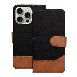 HUSĂ! - Geantă de carte JEANS iPhone 16 Pro Max - negru