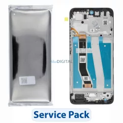   Ecran LCD (Pachet service din fabrică) Motorola Moto G14 [5D68C23075] - gri oțel  - PIESĂ DE SCHIMB!