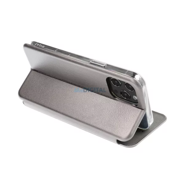 HUSĂ! - Carcasă de carte ELEGANCE Samsung Galaxy S25 Plus - gri