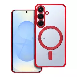   HUSĂ! - Husă compatibilă ELECTRO MAG COVER MagSafe pentru Samsung Galaxy S25 - roșu