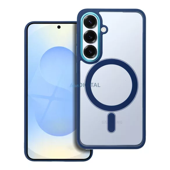 HUSĂ! - COLOR EDGE MAG COVER Carcasă compatibilă MagSafe Samsung Galaxy S25 - albastru marin