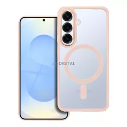   HUSĂ! - COLOR EDGE MAG COVER Carcasă compatibilă MagSafe Samsung Galaxy S25 - roz