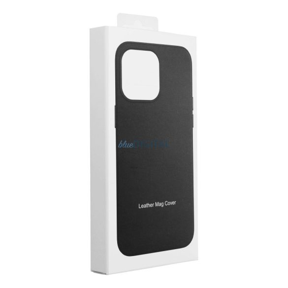 LEATHER MAG COVER Husă compatibilă MagSafe pentru Samsung Galaxy S25 Plus - negru