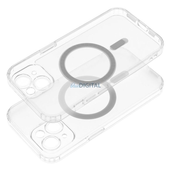 Carcasă FROST MAG COVER cu protecție pentru cameră, compatibilă cu MagSafe pentru iPhone 16 Plus - transparentă