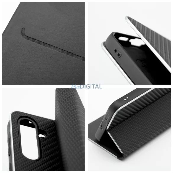 HUSĂ! - Husă de carte LUNA Samsung Galaxy S25 Plus - negru