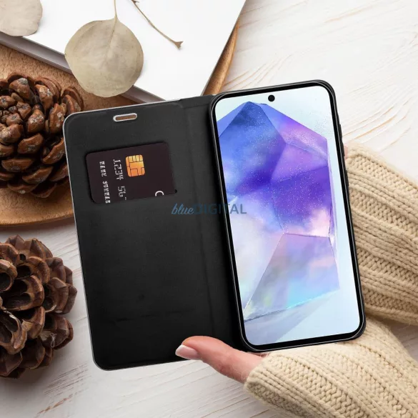 HUSĂ! - Husă de carte LUNA Samsung Galaxy S25 Plus - negru