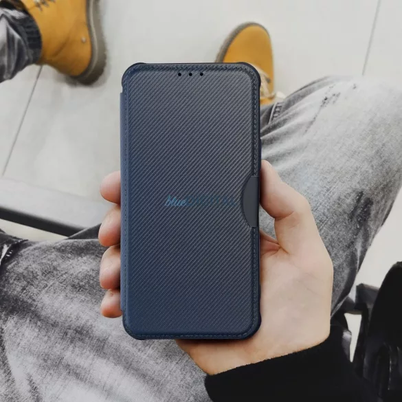 HUSĂ! - Carcasă de carte RAZOR Samsung Galaxy S25 Plus - albastru