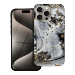 HUSĂ! - FORCELL F-PROTECT Mirage, carcasă militară testată la cădere compatibilă cu MagSafe pentru IPHONE 15 PRO MAX Silver Fog