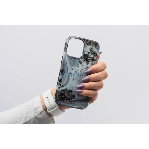 HUSĂ! - FORCELL F-PROTECT Mirage, carcasă militară testată la cădere compatibilă cu MagSafe pentru IPHONE 15 PRO MAX Silver Fog