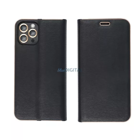 HUSĂ! - Carcasă de carte LUNA Samsung Galaxy S25 Ultra - negru