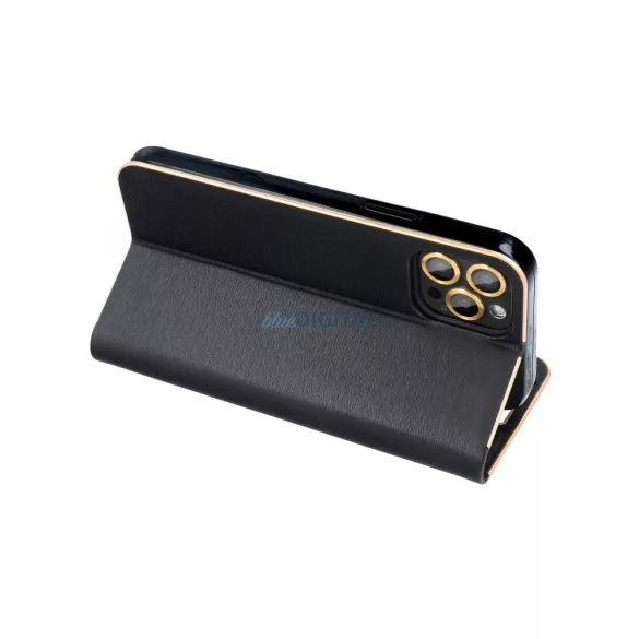 HUSĂ! - Carcasă de carte LUNA Samsung Galaxy S25 Ultra - negru