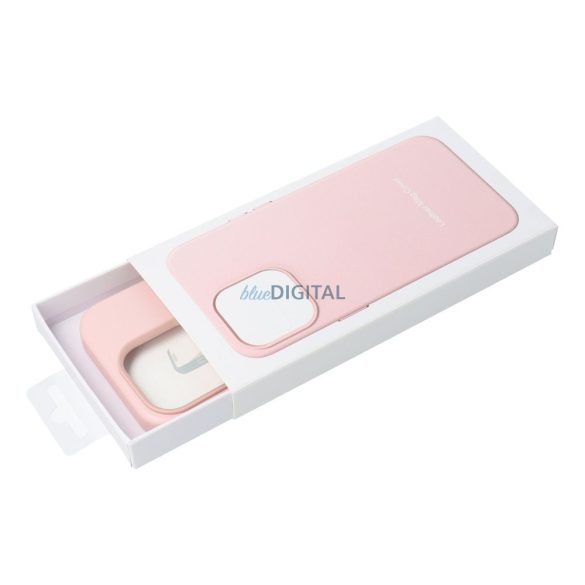 LEATHER MAG COVER Husă compatibilă MagSafe Samsung Galaxy S25 Ultra - roz pal
