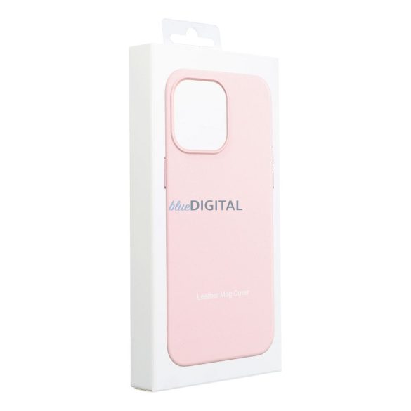 LEATHER MAG COVER Husă compatibilă MagSafe Samsung Galaxy S25 Ultra - roz pal