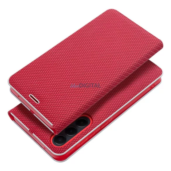 HUSĂ! - Carcasă de carte LUNA Samsung Galaxy S25 Plus - roșu