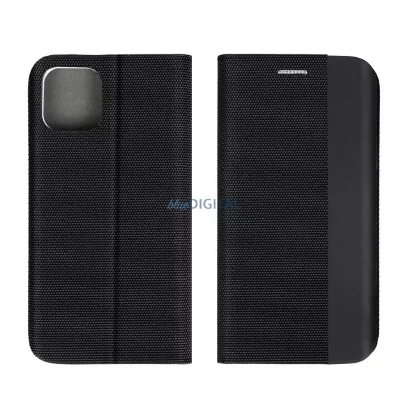 HUSĂ! - Carcasă de carte SENSITIVE Samsung Galaxy S25 Plus - negru