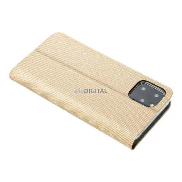 HUSĂ! - Carcasă de carte SENSITIVE Samsung Galaxy S25 Plus - auriu