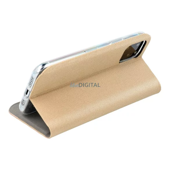 HUSĂ! - Carcasă de carte SENSITIVE Samsung Galaxy S25 Plus - auriu