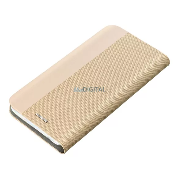 HUSĂ! - Carcasă de carte SENSITIVE Samsung Galaxy S25 Plus - auriu