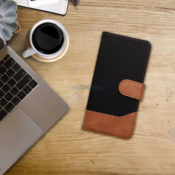 HUSĂ! - JEANS carcasă de carte Samsung Galaxy S25 Plus - negru