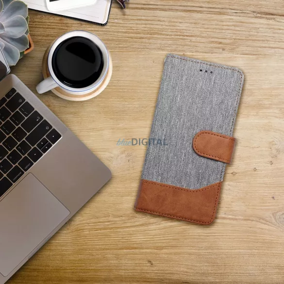 HUSĂ! - JEANS carcasă de carte Samsung Galaxy S25 Plus - gri