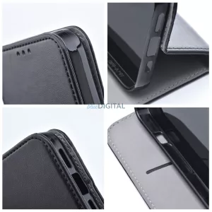 HUSĂ! - SMART MAGNETO carte caz Xiaomi Redmi 14C - negru
