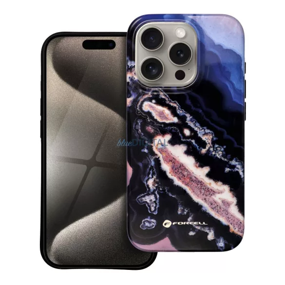 HUSĂ! - FORCELL F-PROTECT Mirage, carcasă militară testată la cădere compatibilă cu MagSafe pentru IPHONE 15 PRO gold island