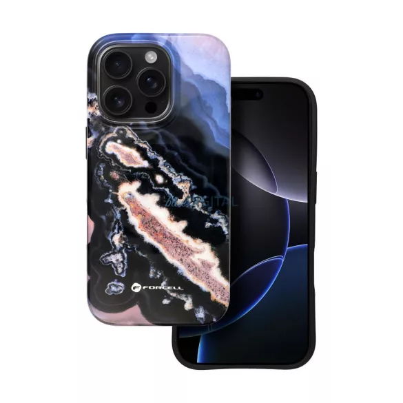 HUSĂ! - FORCELL F-PROTECT Mirage, carcasă militară testată la cădere compatibilă cu MagSafe pentru IPHONE 15 PRO gold island