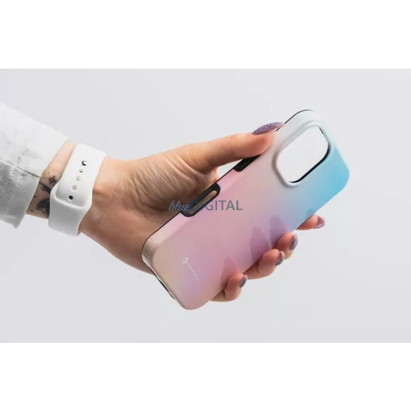 HUSĂ! - FORCELL F-PROTECT Mirage, carcasă militară testată la cădere compatibilă cu MagSafe pentru IPHONE 15 PRO MAX roz albastru