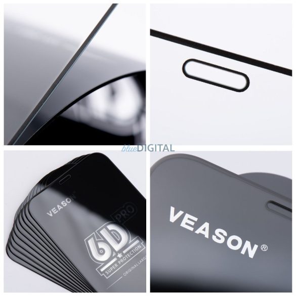 Sticlă temperată Veason 6D Pro cu margine neagră pentru Samsung Galaxy A15 4G/5G / M15 - 10 buc