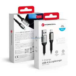   Forcell C257 F-ENERGY USB-A - Lightning cablu 12W 2.4A 3m - negru