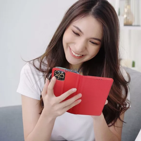 HUSĂ! - Carcasă de carte SMART CASE Oppo Reno12 FS 5G - roșu