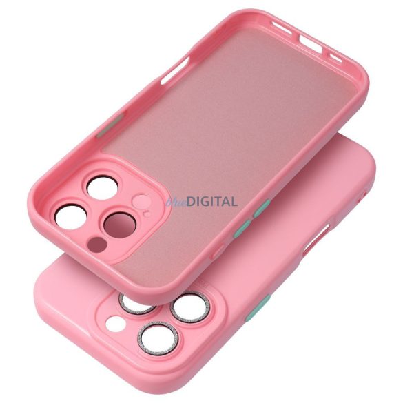Husă PASTEL SHINE pentru iPhone 15 Pro - roz