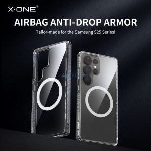 X-One Dropguard Magnetic Case Pro MagSafe caz compatibil Samsung Galaxy S25 - transparent