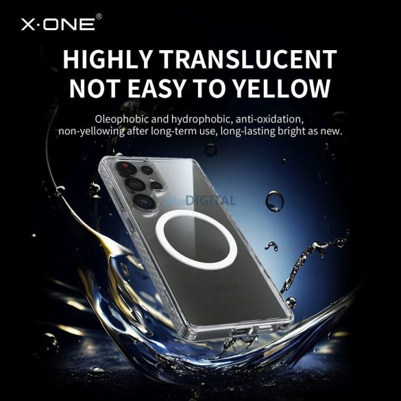 X-One Dropguard Magnetic Case Pro MagSafe caz compatibil Samsung Galaxy S25 - transparent