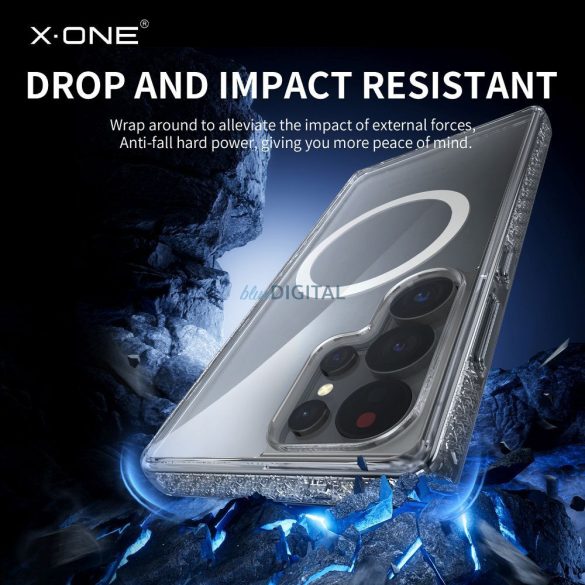 X-One Dropguard Magnetic Case Pro MagSafe caz compatibil Samsung Galaxy S25 - transparent