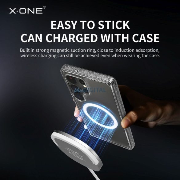 X-One Dropguard Magnetic Case Pro MagSafe caz compatibil Samsung Galaxy S25 - transparent