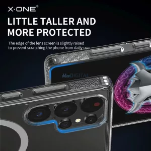 HUSĂ! - X-One Dropguard Magnetic Case Pro MagSafe caz compatibil Samsung Galaxy S25 Plus - transparent