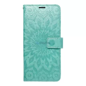 HUSĂ! - MEZZO caz carte Xiaomi Redmi 14C - albastru turcoaz "mandala"