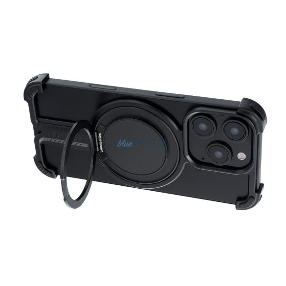 Carcasă TITANIUM BRACKET pentru iPhone 16 Plus - negru